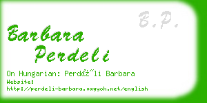 barbara perdeli business card